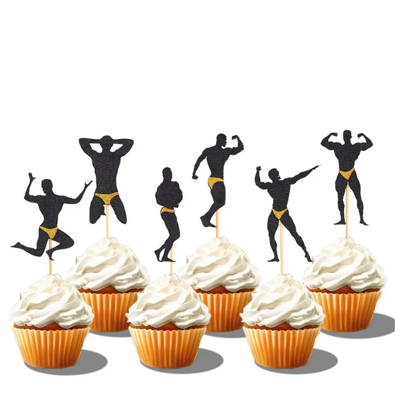 Непослушный капкейк Топпер Палочки Девичник Свадебная вечеринка для невесты