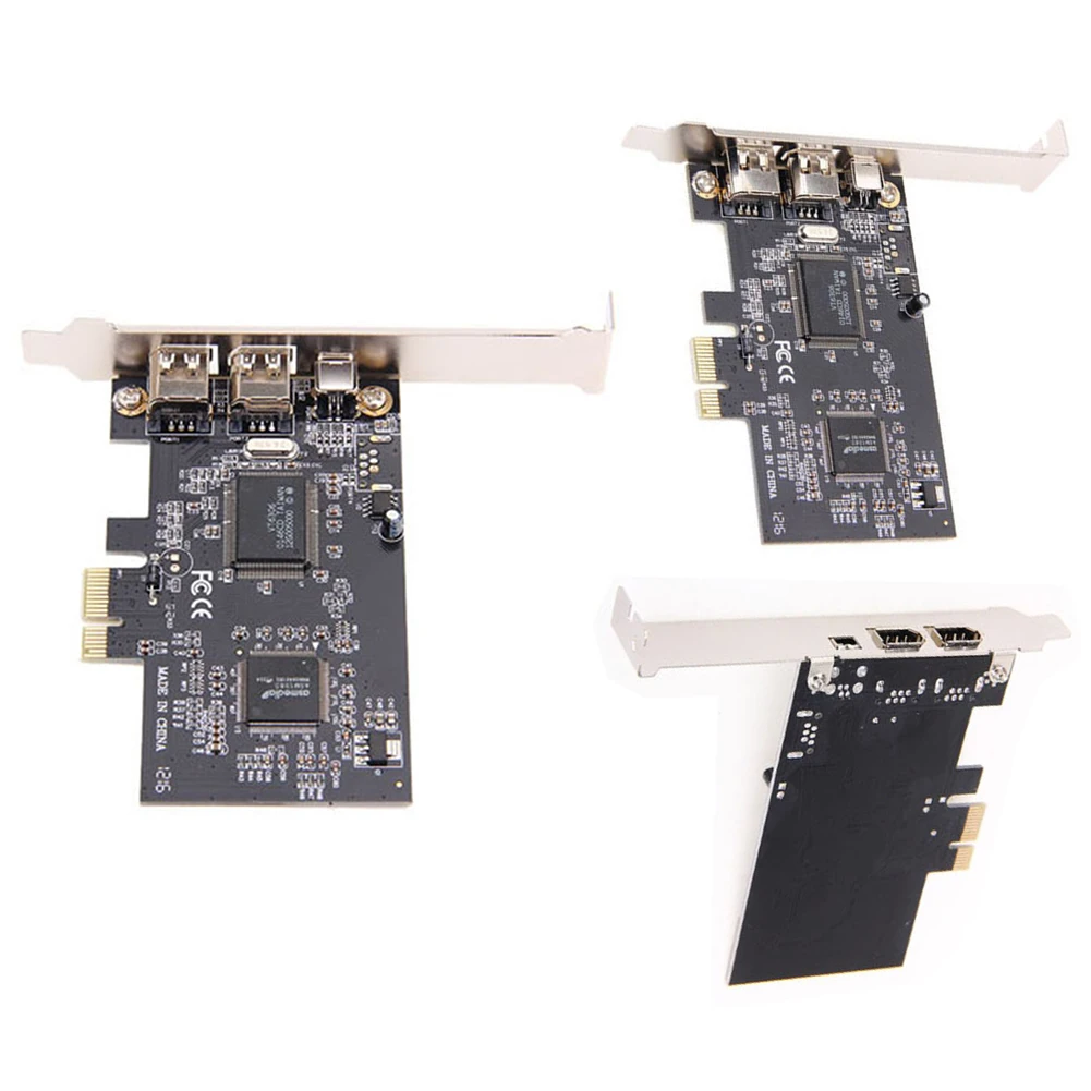 Для PCI-E Firewire 3 порта PCI Express внешний 1394A адаптер Расширительная карта контроллер