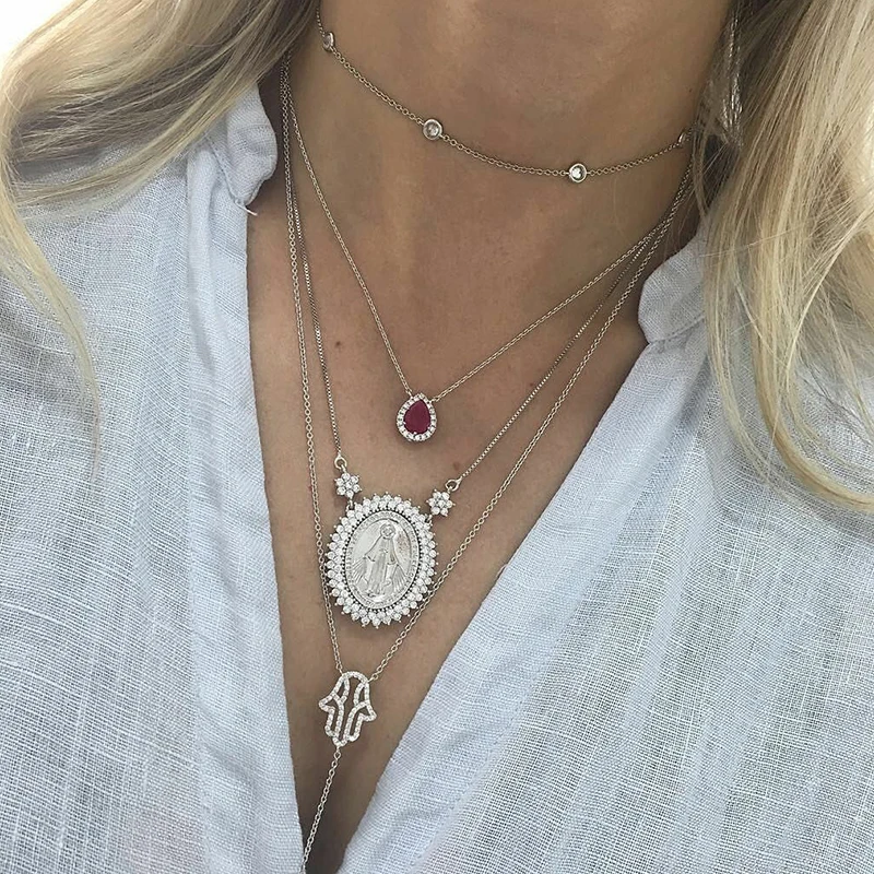 Набор женских цепочек 4 шт./компл. | Украшения и аксессуары