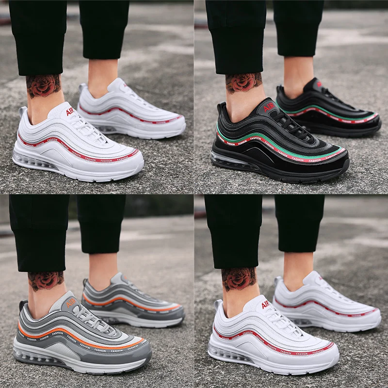 Air Cushion Thick Sole Platform Sneakers Men Vulcanize Shoes Man Mixed Color Chunky Dad Shoes Men Trainers Creepers Loafers