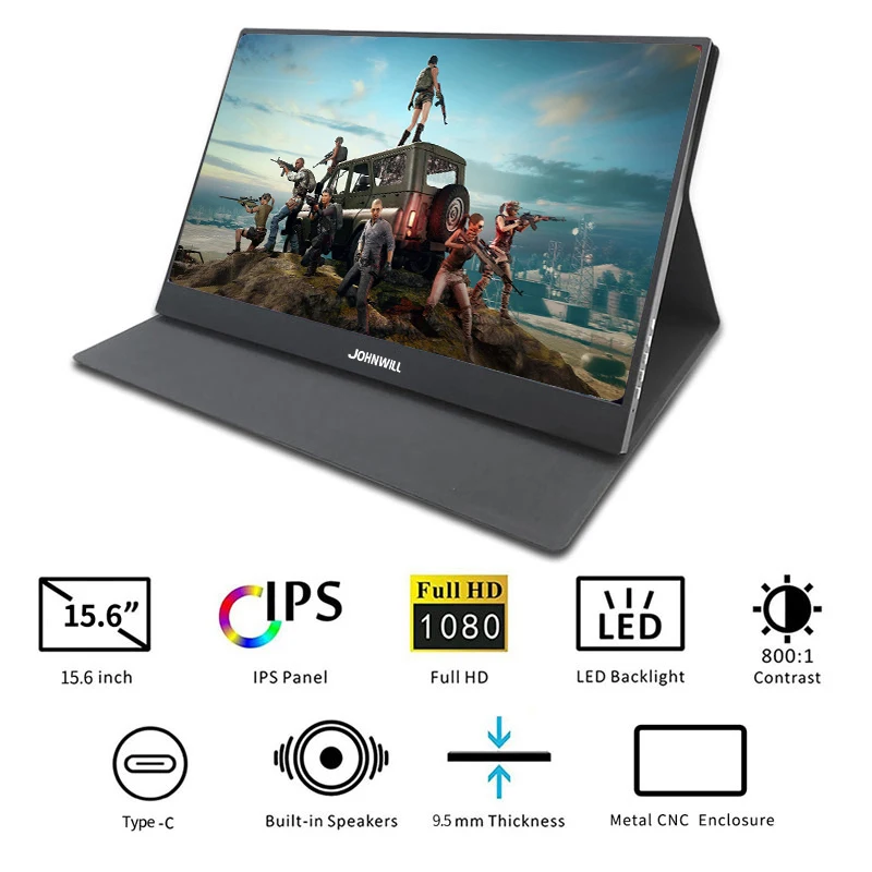 15 6 &quotпортативный монитор ПК hd сенсорный экран ips ЖК дисплей usb Тип c hdmi для