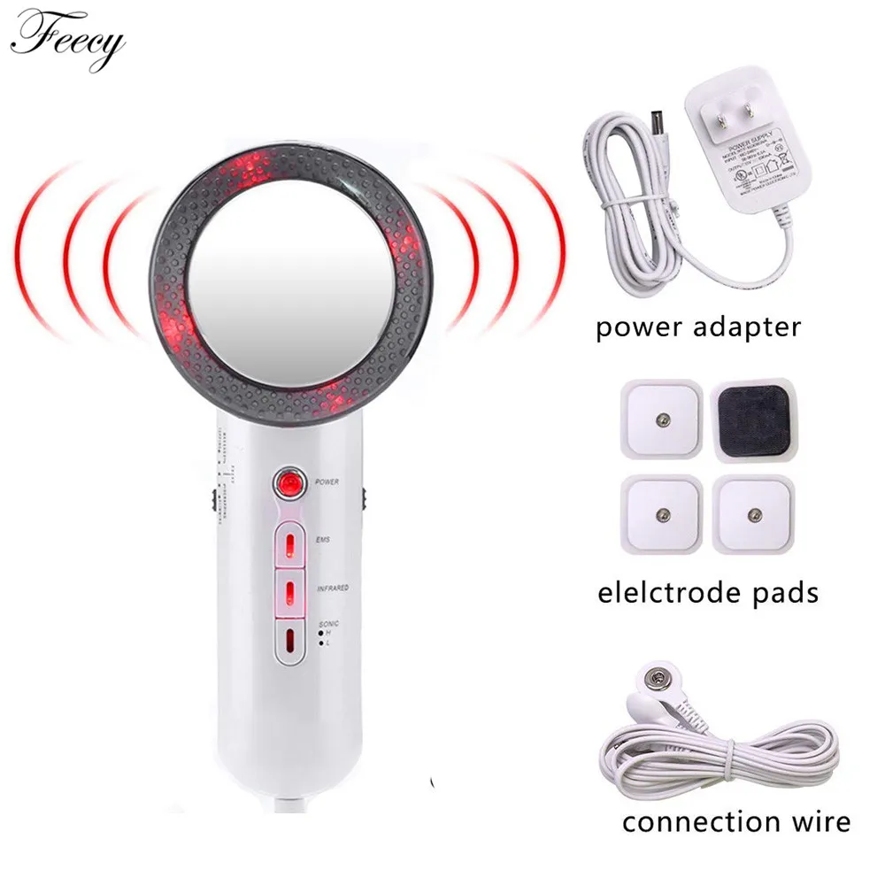 Ultrasonic Cellulite Lipo Remove Weight Loss Face Body Slimming Massage Ultrasound Vibration Fat Burner Infrared EMS Galvanic | Красота и
