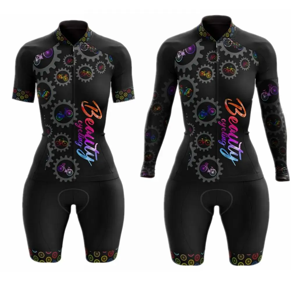 Комбинезон Trisuit цельный женский велосипедный костюм одежда для велоспорта