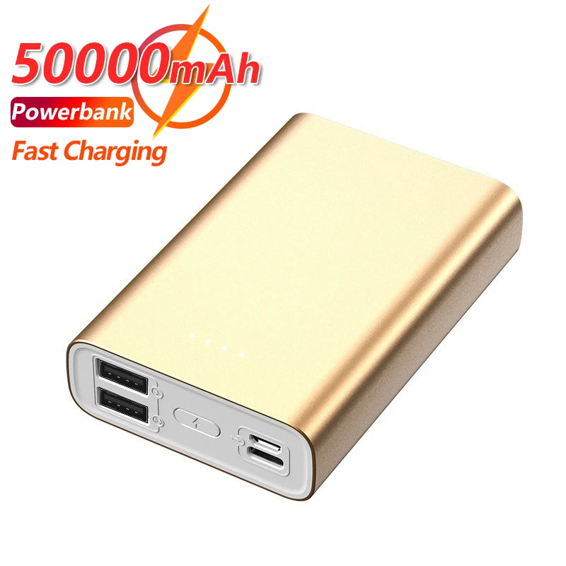 

Large Capacity 50000mAh Power Bank Portable 2USB Phone Charger Fast Charging External Battery for IPhone Xiaomi Samsung