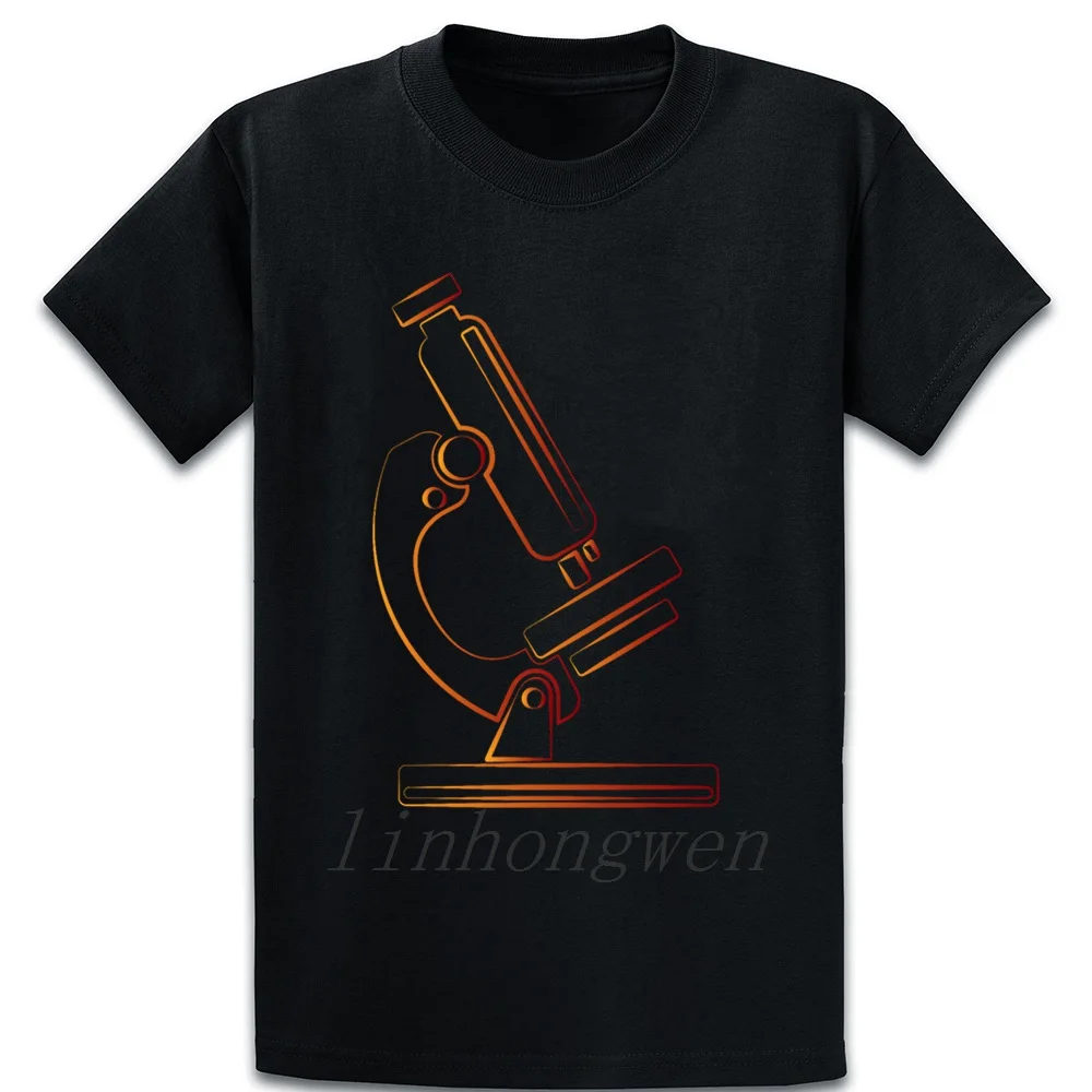 Miscroscope Science Study Gift Idea футболка забавная Повседневная с круглым вырезом дизайн