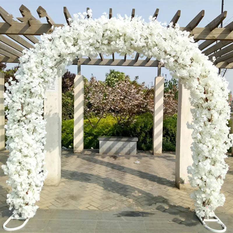 Elegant Wedding Decoration Site Layout Mall Opening Artificial Flowers Arches Sets Party Supplies Arch Shelf Cherry Blossoms