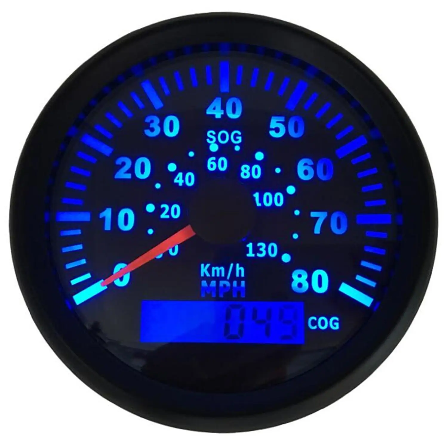 Спидометры автомобильные 0-80 миль/ч 1 шт. бесплатная доставка Gps белые индикаторы