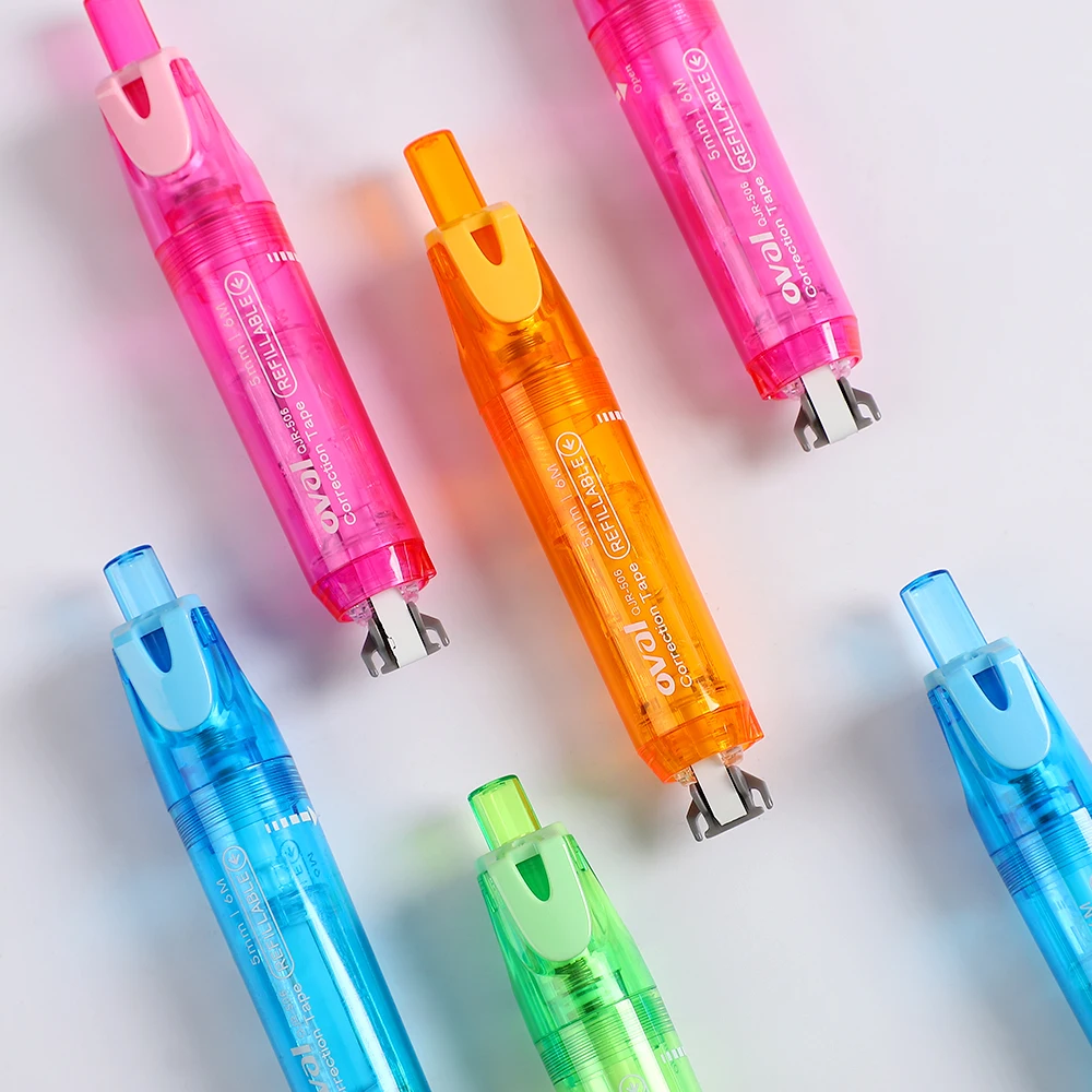 1 шт. сменная Корректирующая лента с вращением на 360 ° | Канцтовары для офиса и дома