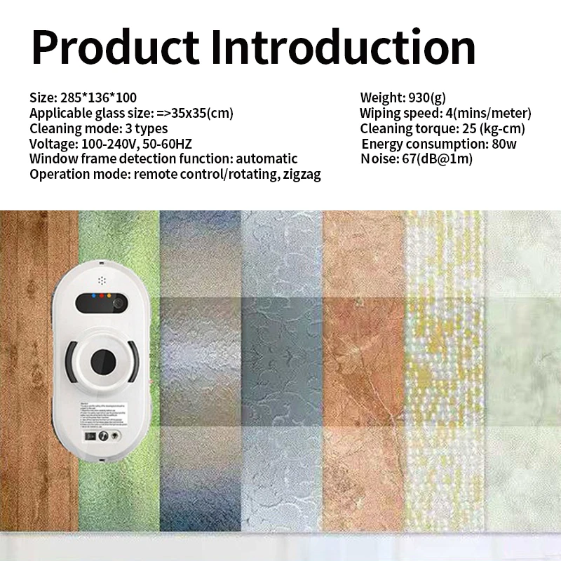 Средство для мытья окон робот уборщик Стекло пылесос Электрический Очиститель