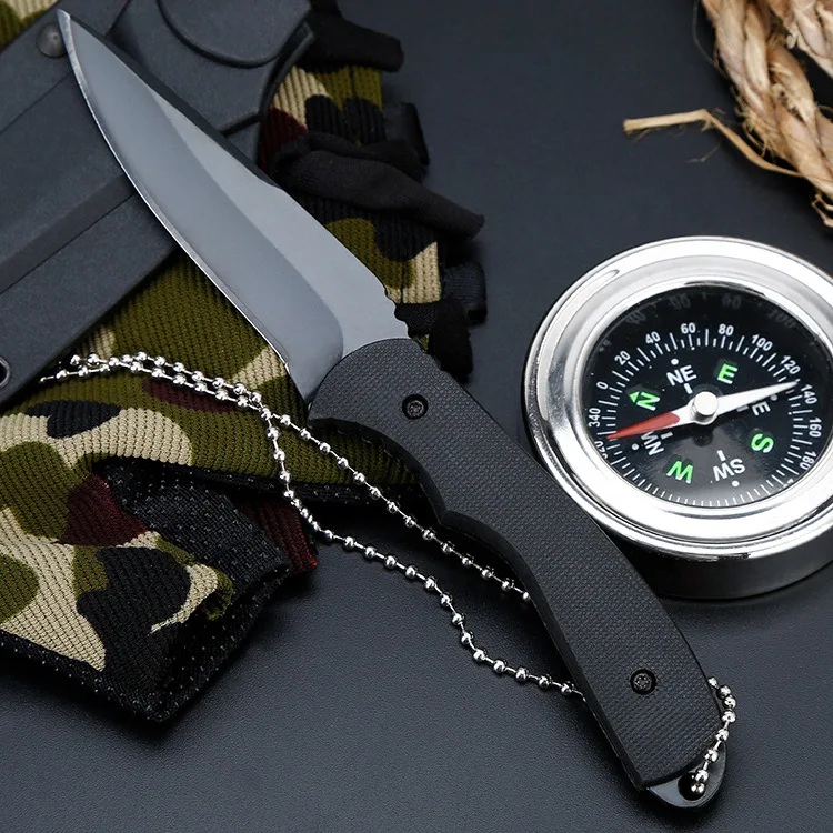 Karambit 440C охотничьи ножи из нержавеющей стали с фиксированным лезвием G10, нож для выживания на открытом воздухе, охотничьи Тактические Ножи Karambit