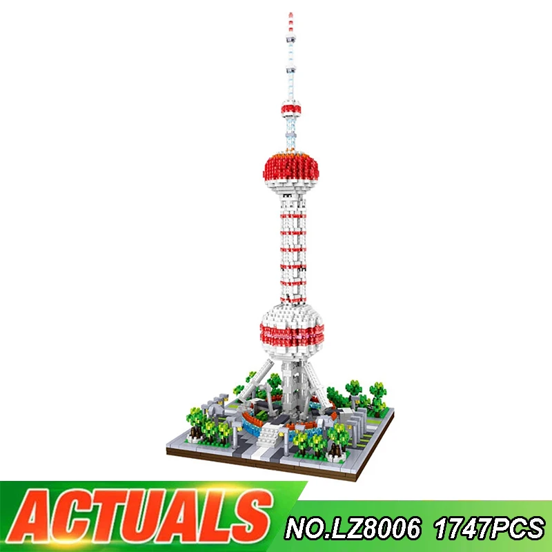 

LEZI LZ8006 миниатюрные алмазные маленькие частицы архитектурная модель серия Восточный жемчуг строительные блоки кирпичи детские игрушки