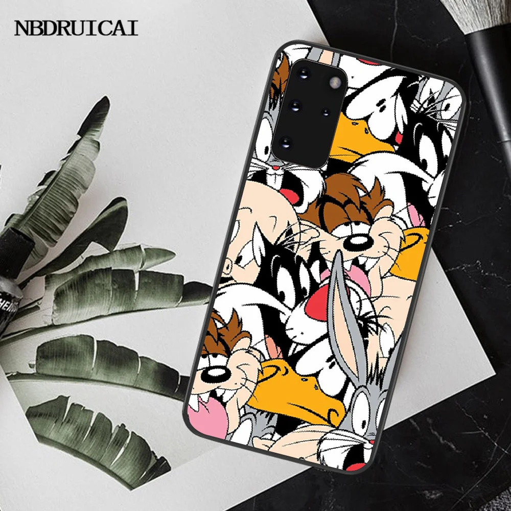 NBDRUICAI Багз Банни TweetyBird утки веселые мелодии чехол для телефона Samsung S20 plus Ultra S6 S7