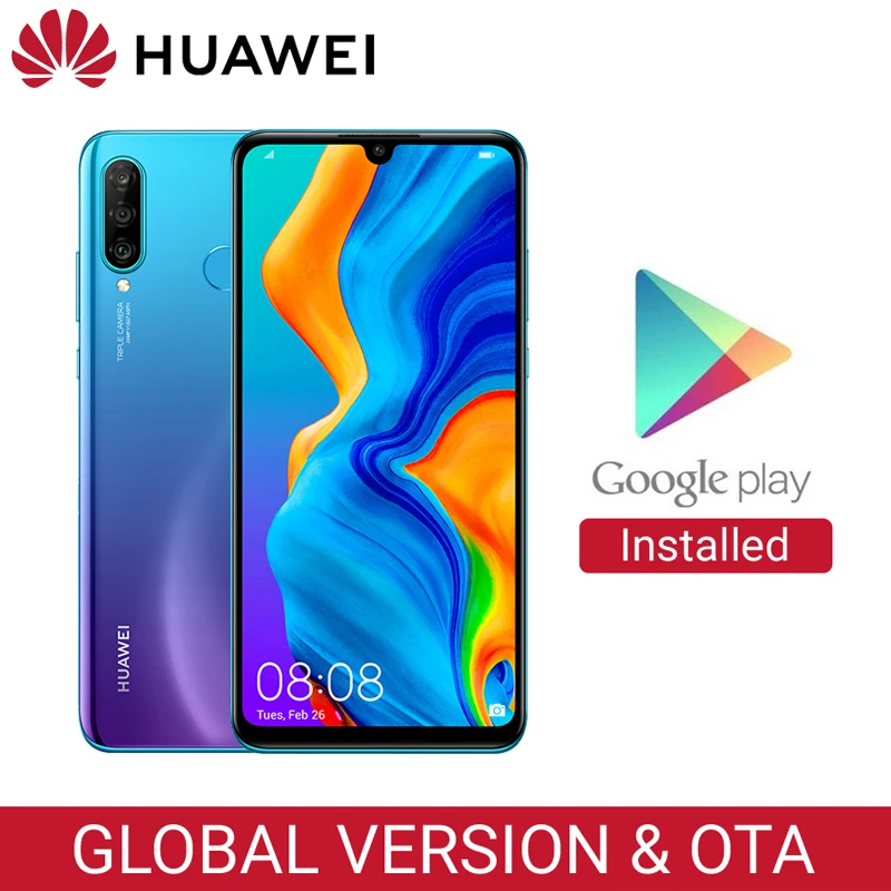 Huawei P30 Lite глобальная версия мобильного телефона 4 Гб 128 ГБ 6 15 дюйма 3340 мАч Android 9 24MP