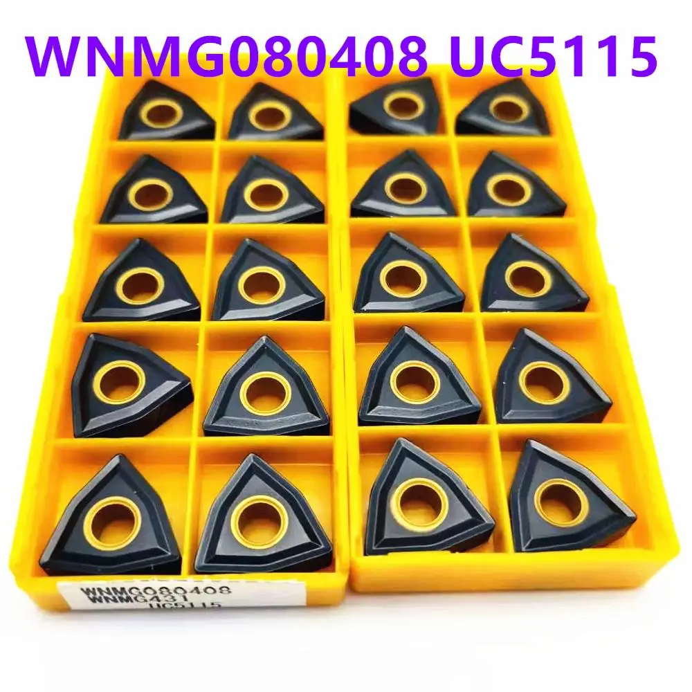 Карбид вольфрама WNMG080404, 08 UC5115 WNMG 431 карбид Вставки WNMG 080404/08 CNC токарный инструмент для чугуна