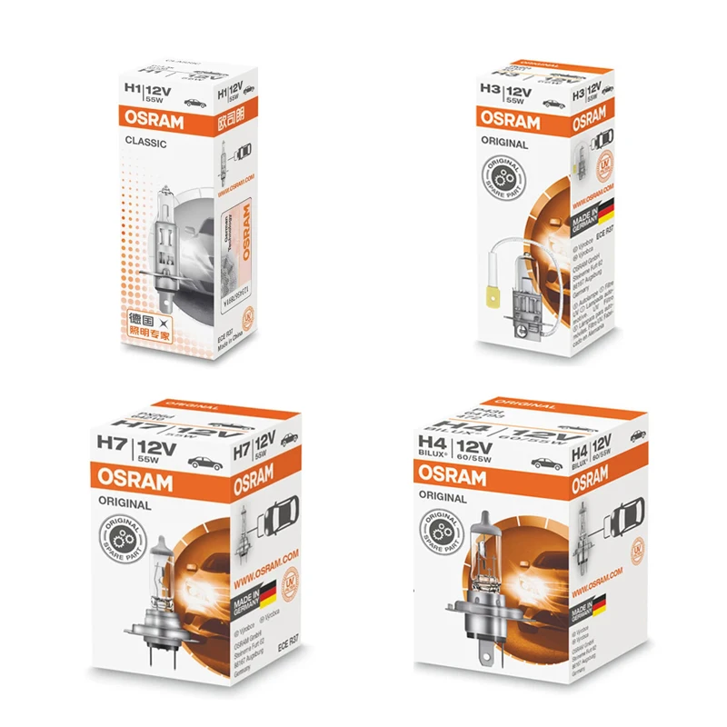 OSRAM H7 светодиодные лампы H1 H3 H8 H4 H11 стандартные автомобильные H27 HIR2 9012 HB4 9006 HB3 9005