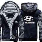 Худи Hyundai, камуфляжный пуловер с рукавом, зимняя куртка, худи Hyundai, пальто с длинным рукавом