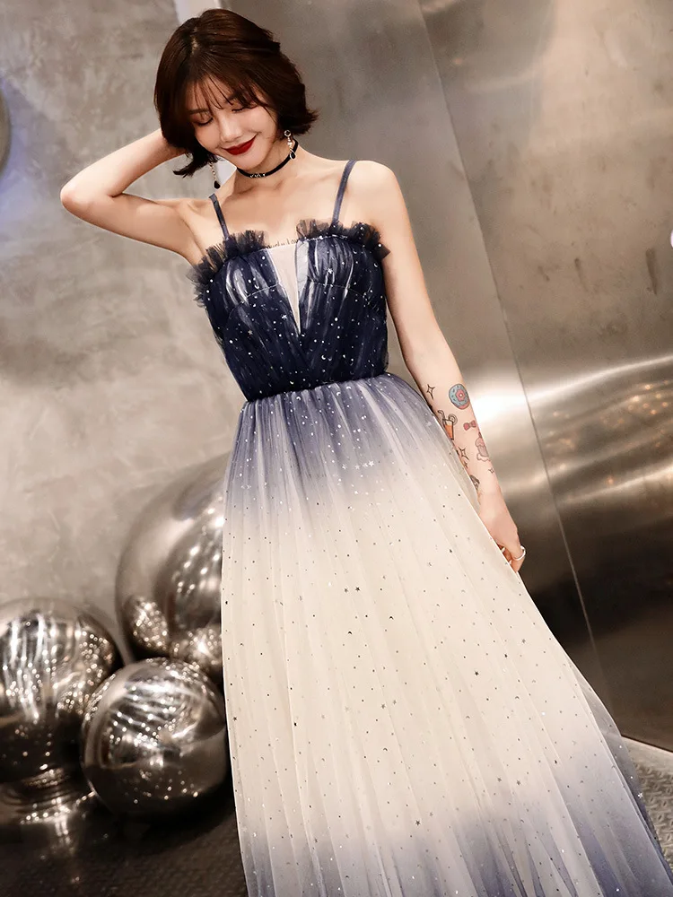 Женские с лямкой на шее без рукавов Длинные вечерние платья элегантные