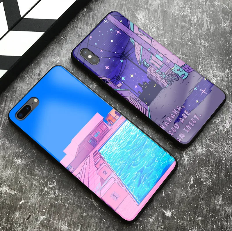 Художественный пиксель эстетический Инди пейзаж роскошный стеклянный Мягкий