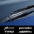 4 шт., виниловые наклейки на автомобильные окна Fiat Punto 500 Panda Abarth Tipo