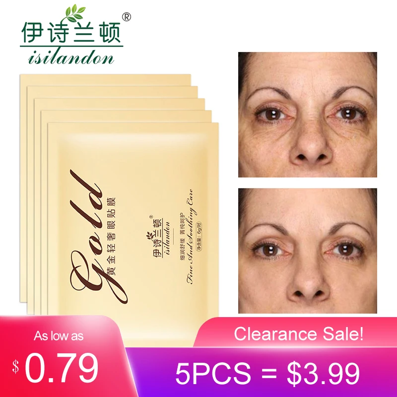 Распродажа! ISILANDON Антивозрастная маска для глаз коллагеновые патчи против морщин