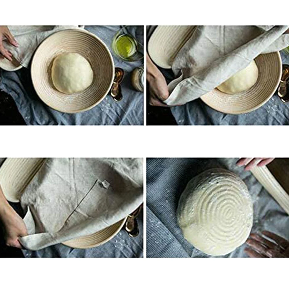 

Novel-Bakery Tools Set Bread Proofing Basket and Bread Lame Toos and Dough Scraper Include 5Pcs Blades Sourdough Basket