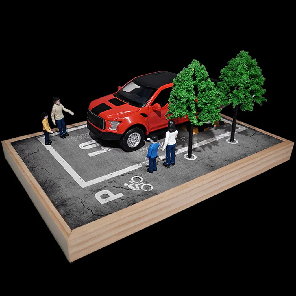

1:24 Simulation Parking Lot Model Car Garage Parking Area Model Home Decor