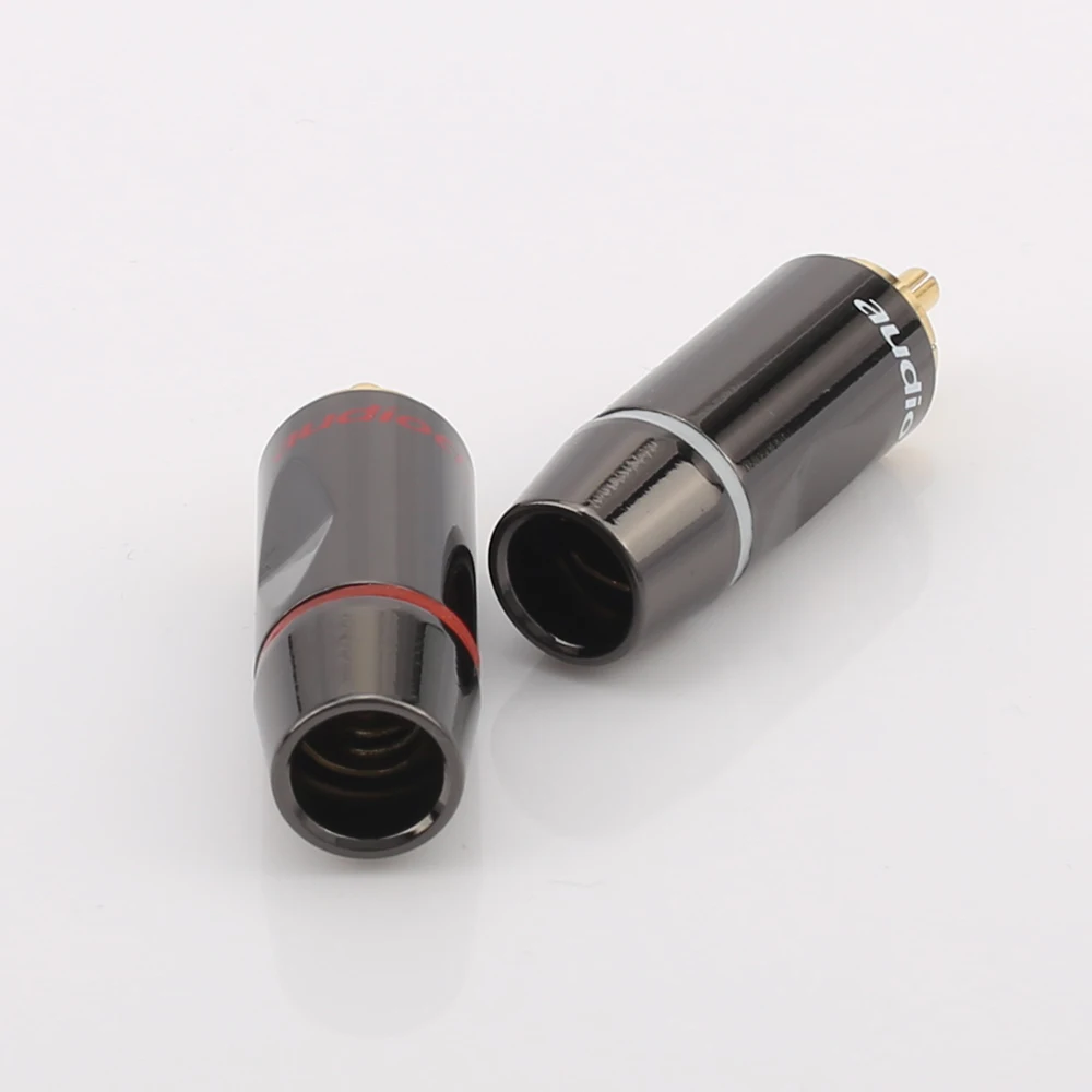 4 шт. позолоченные разъемы RCA R003 24k|Коннекторы и разъёмы| |