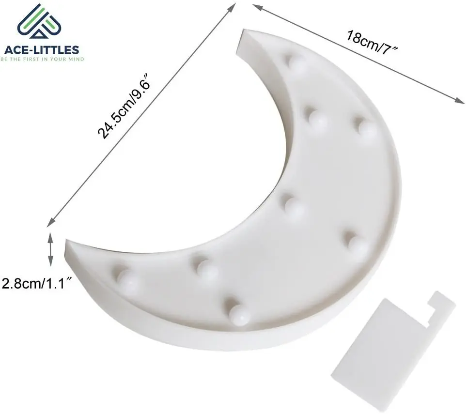 Декоративный светодиодный светильник в виде полумесяца шатра букв светодиодные