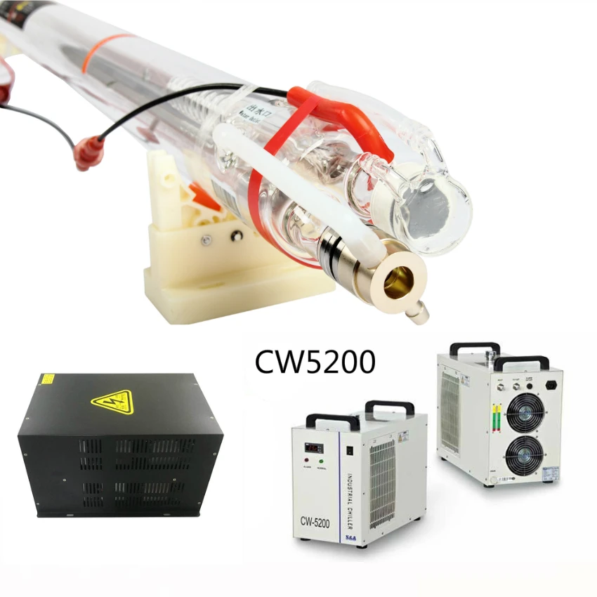 СО2 SPT длинная лазерная трубка 180 Вт 220 + 300 источник питания CW5200 водяной охладитель