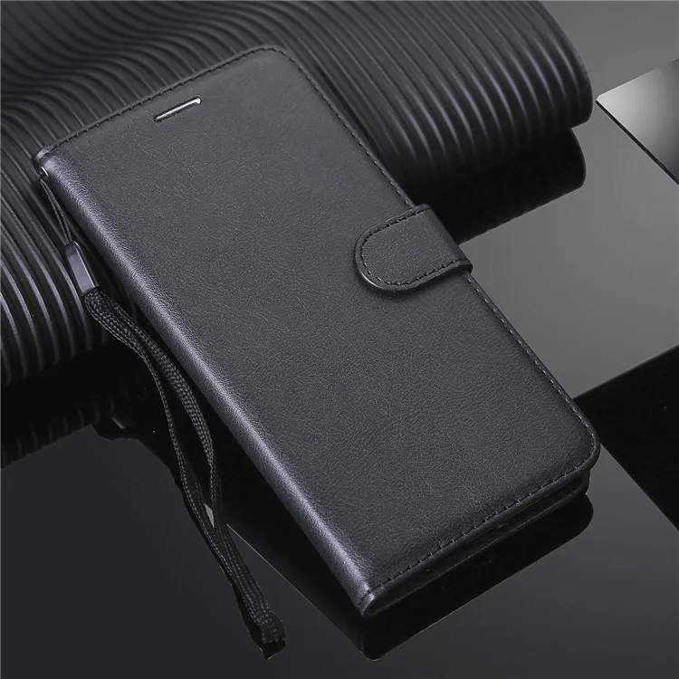 Черный Роскошные Чехлы-бумажники из искусственной кожи для iPhone 11 Pro Max 7 5 5S SE 6 6S Plus с отделениями для карт откидная крышка для iPhone X XS Max XR 8 Plus сумка - Цвет: Черный