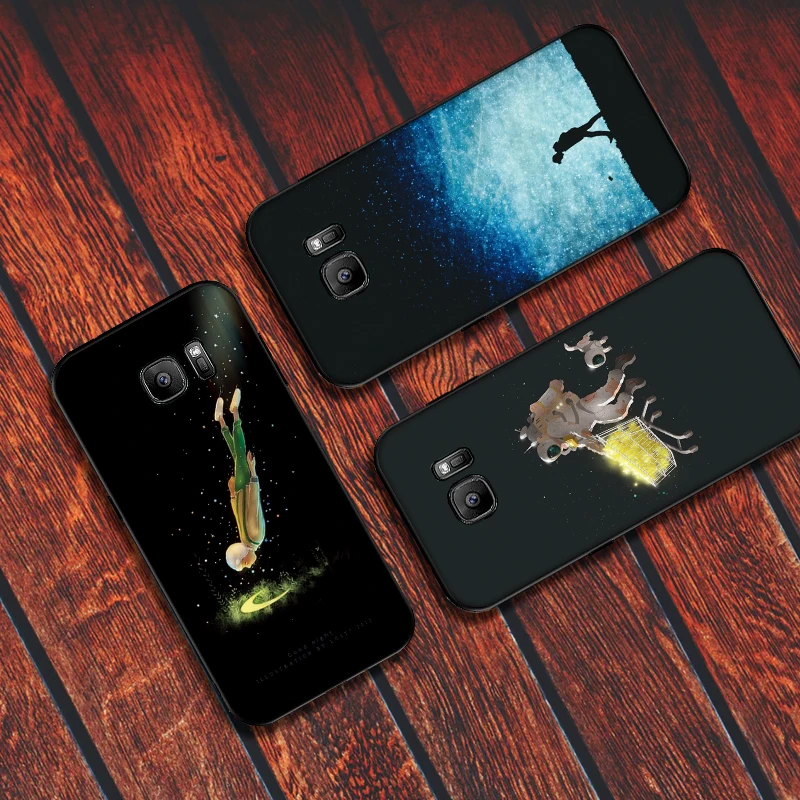Роскошный черный чехол для samsung A3 4 5 6 plus A8 9 A10 A20 30 A40 50 A60 A70 2017 M40 J6 Крышка мечта