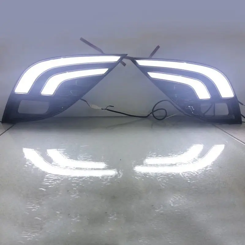 2 шт. новые светодиодные DRL автомобильные поворотники противотуманные фары
