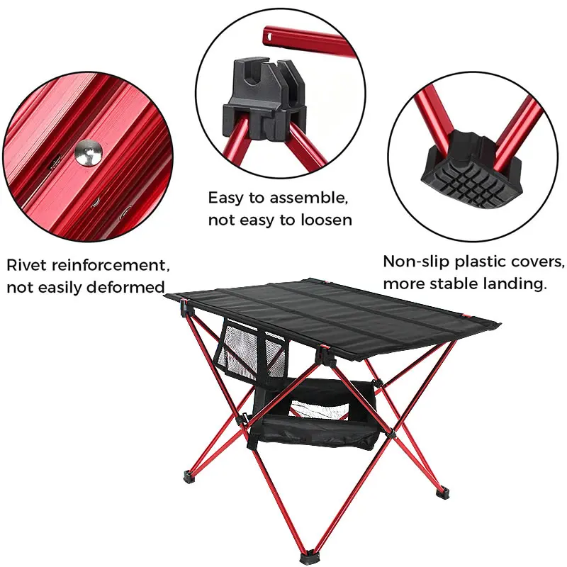 Portable Camping Table Lightweight Folding Camp TableCarrying Bag for Outdoor  Спорт и