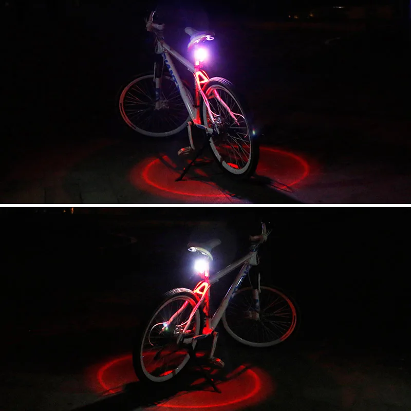 

Bicycle Taillight USB Rechargeable Waterproof Bike Rear Light Red Blue LED Safety Warning Cycling Tail Lights Lamps 7 Modes