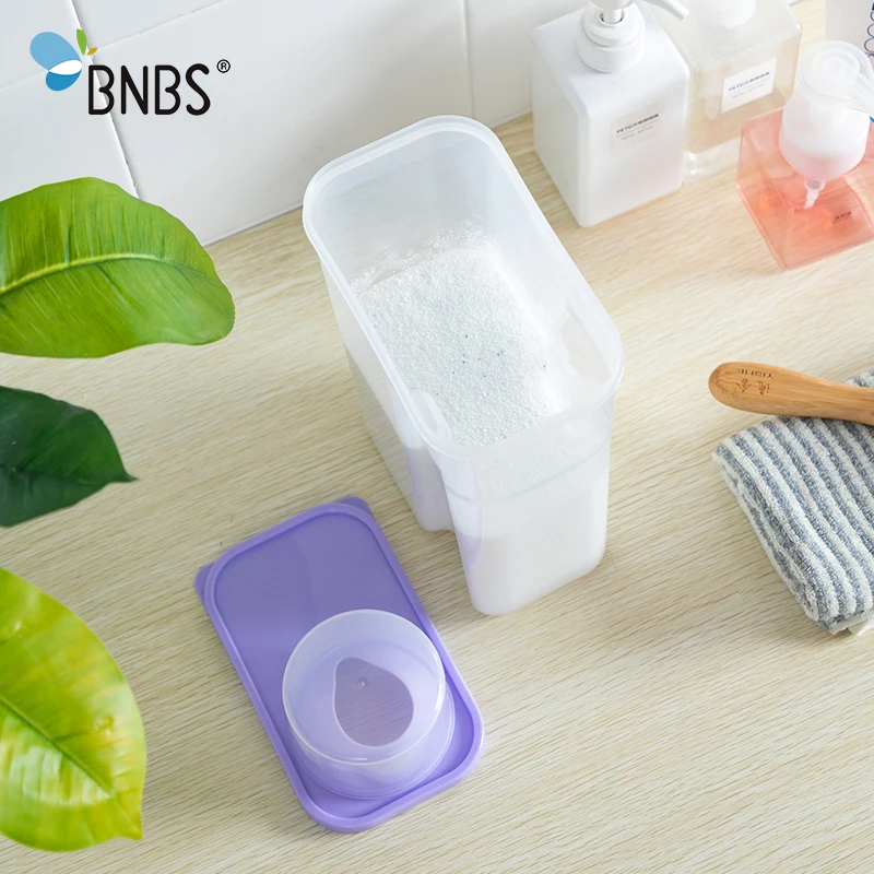 2л/3Л ящик для хранения стирального порошка в ванной пластиковый контейнер моющих