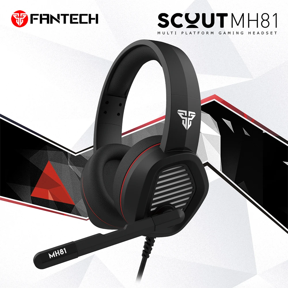 Профессиональные игровые наушники FANTECH MH81 TRRS с разъемом 3 5 мм широкое звуковое