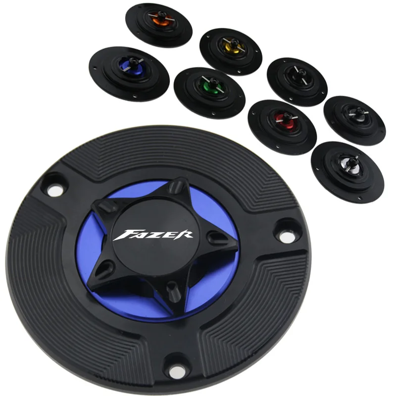 CNC алюминий Keyless аксессуары для мотоциклов Топливный бак газа Крышка YAMAHA FZ1 FZ6 FZ8