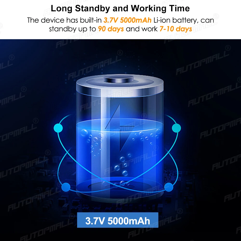 AUTOPMALL Car GPS Tracker 4G TKSTAR TK905 5000mAh Magnetico Waterproof Shake Alarm Free APP | Автомобили и мотоциклы