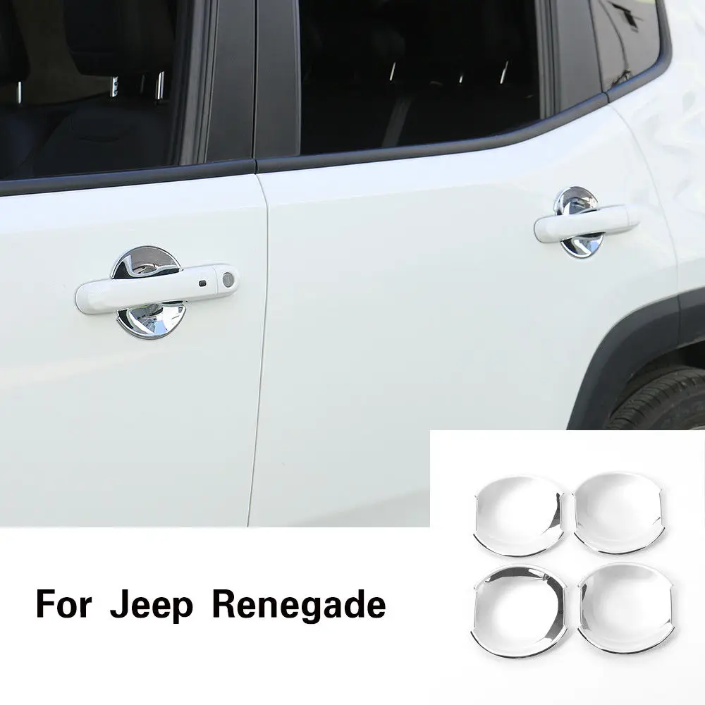 Хромированная крышка дверной ручки ABS для Jeep Renegade 2015 2018|Внешние дверные ручки| |