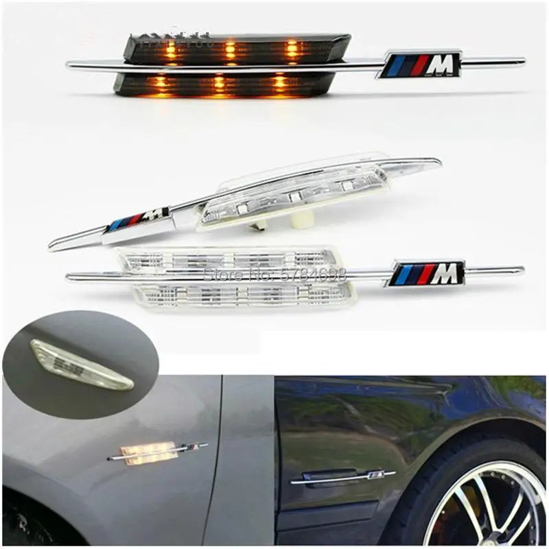 2 шт. светодиодный светильник указателя поворота для BMW 1/3/5Ser E60 E61 E82 E87 E88 E90 E91 E92 E93 с
