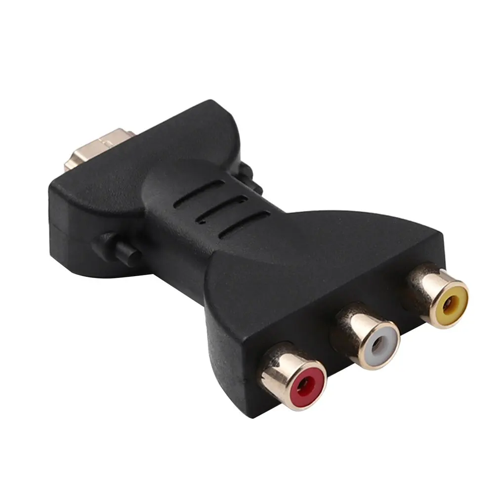 New High Quality Gold-plated HDMI-compatible to 3 RGB RCA Video Audio Adapter AV Component Converter