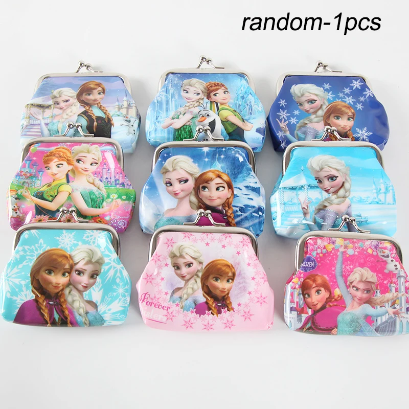 Purse - random-1pcs Дисней Холодное сердце Анна и Эльза Принцесса День Рождения украшения Дети одноразовые посуда День Рождения украшения принадлежности - Цвет: Purse - random-1pcs