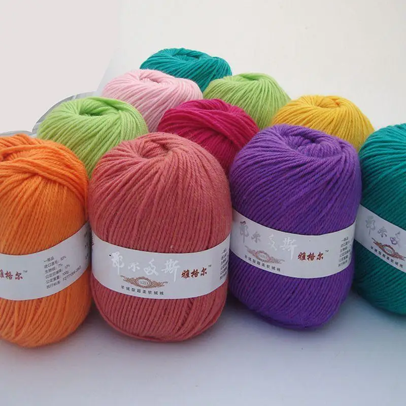 100 г/шар Органические Детские мериносовая шерсть ровинг пряжи мотка ручная вязка