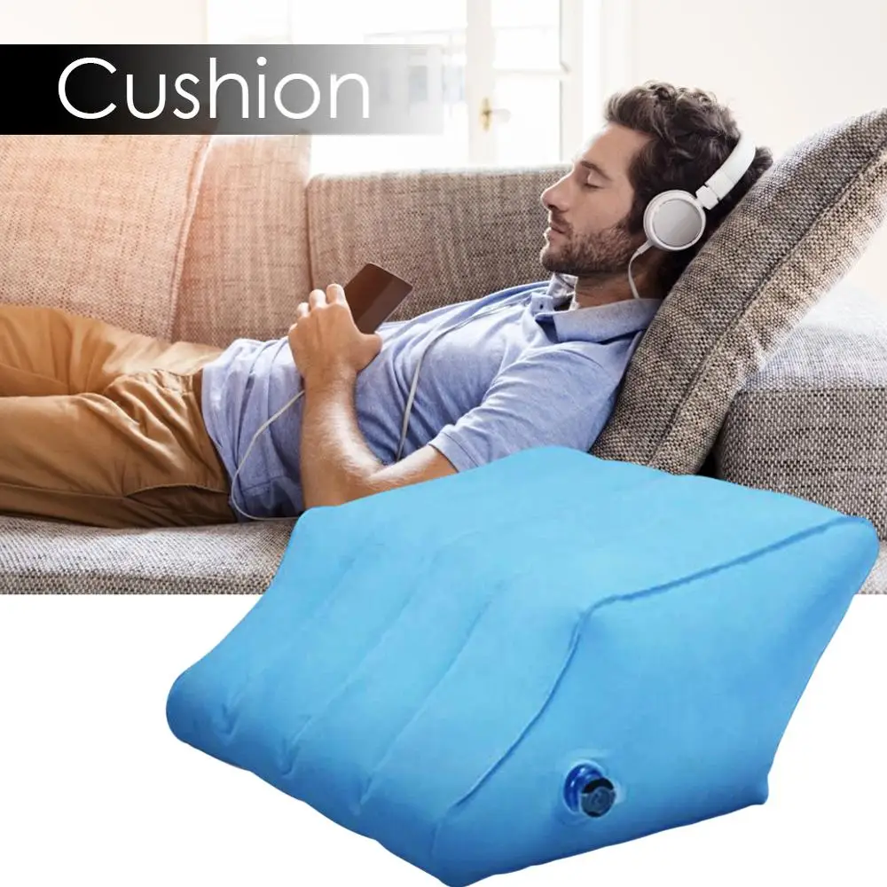 

Soft Mintiml Heaven Wedge Inflatable Leg Pillow Rest Pillow Cushion Lightweight Portable Knee Pillow Travel Office Home