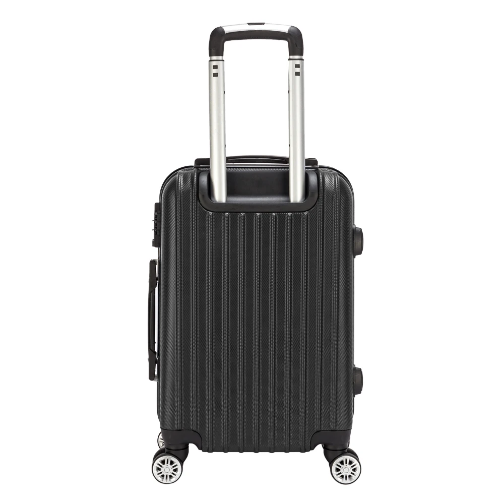 【Sinor】20 inch Waterproof Spinner Luggage Travel Business Large Capacity Suitcase Bag Rolling Wheel Black Color US Free Shipping