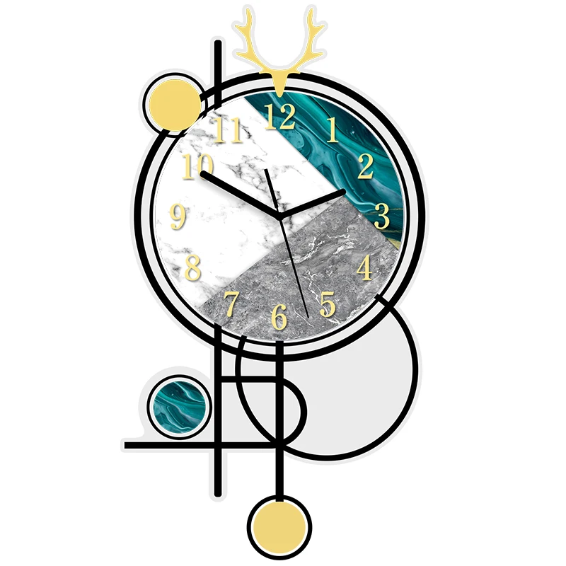 

Clocks and Watches Wall Clocks Living Room Light Luxury Clock Simple Net Red Wall Decoration Household Quartz Clocks and Watches