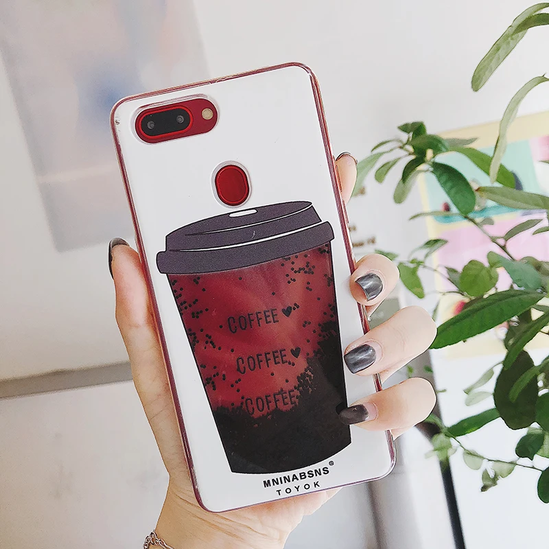 

Easterm 6.1 Luxury Red Black Coffee Cup Case Dynamic Liquid Quicksand Phone Cover For iPhone 12Mini 11 Pro 7 8 Plus X XR XS MAX
