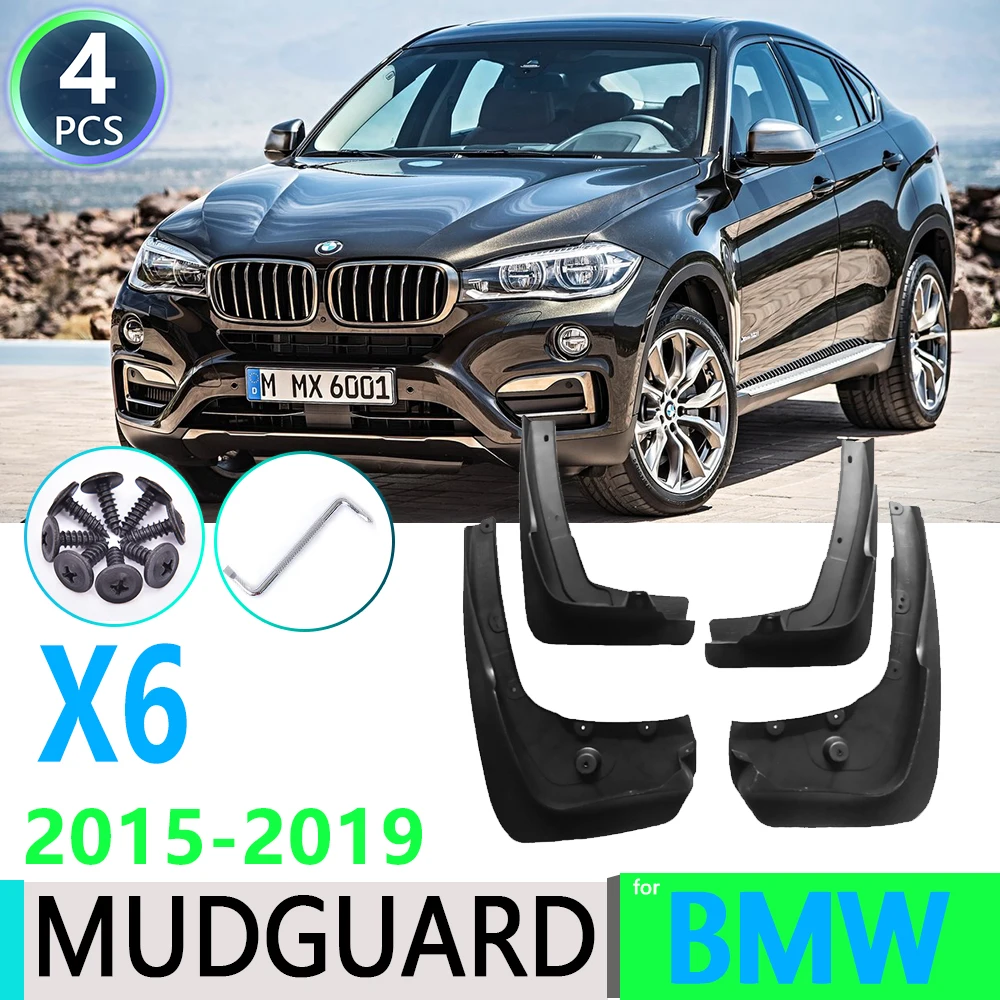 Per BMW X6 F16 2015 ~ 2019 2014 2015 2016 2017 2018 Parafango Auto Parafango Mud Flap Guard Splash Flap accessori Per auto