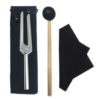 432 hz aluminum tuning fork with bag mallet and cleaning cloth for ultimate healing and relaxation nervesensory