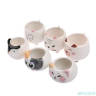 Милые животные, керамическая ваза, плантатор, настольные украшения, домашний декор, садовый горшок